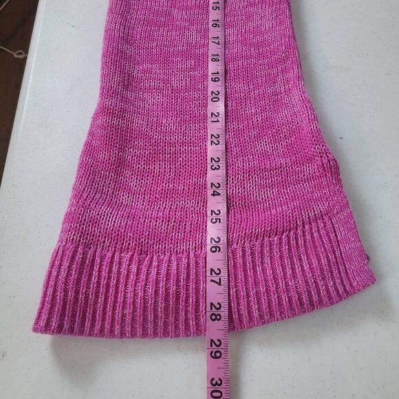 Gap Womens Open Knit Sweater Tunic Size Medium Pink Pullover Boho Beachy Layers - Picture 7 of 7